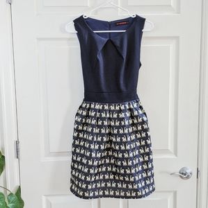 Cat Print Dress